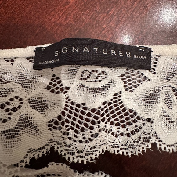 Signature 8 Bralette Bundle Blue White Medium EUC - Picture 8 of 8